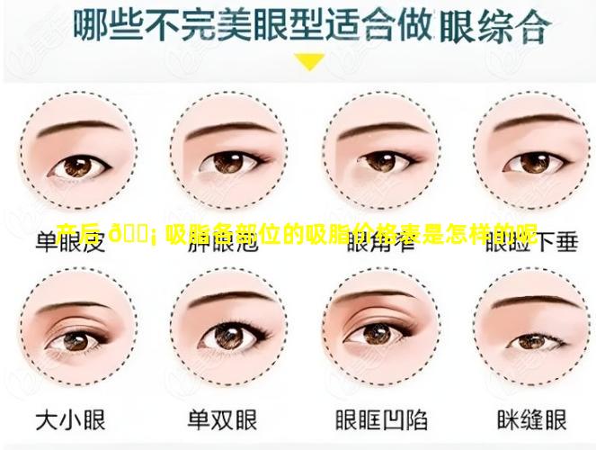 产后 🐡 吸脂各部位的吸脂价格表是怎样的呢